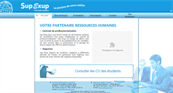 Desktop Screenshot of emploi.supexup.fr