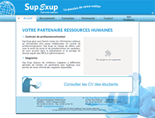 Tablet Screenshot of emploi.supexup.fr